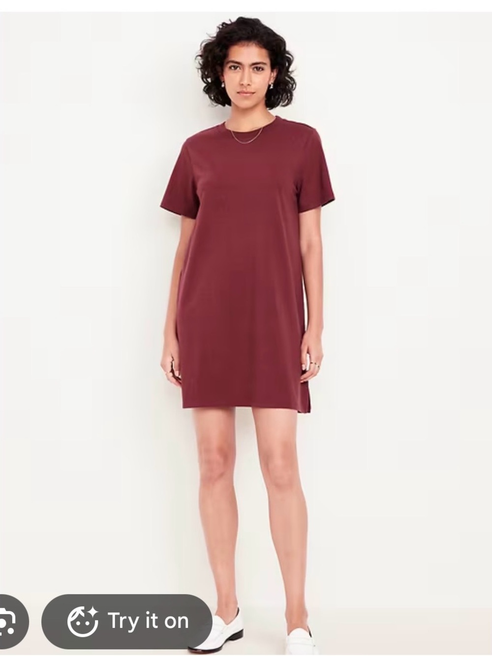 NWT Old Navy Burgundy T-Shirt Dress